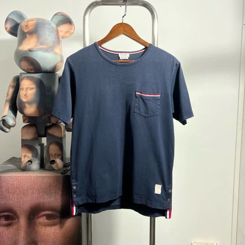 Thom Browne Thom Browne Pocket striped short sleeves Size US M / EU 48-50 / 2 - 1 Thumbnail