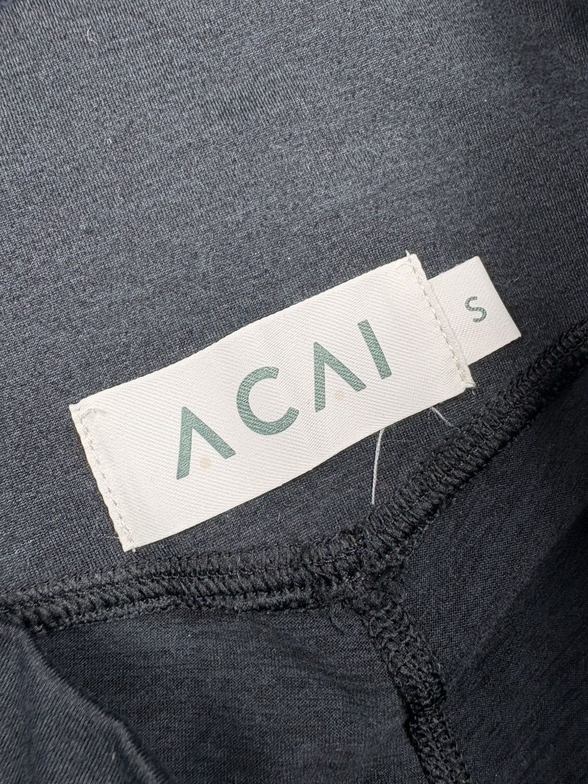 Vintage ACAI Vintage Sportswear Streetwear Skinny Pants Black Grey Size 28" / US 6 / IT 42 - 8 Thumbnail