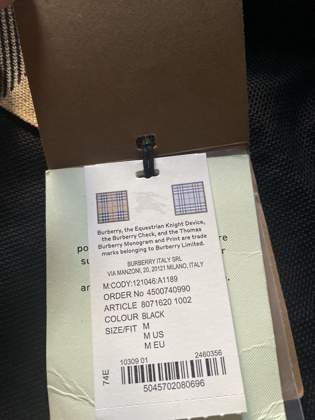 Burberry Burberry Cody Black Polo Size US M / EU 48-50 / 2 - 6 Thumbnail