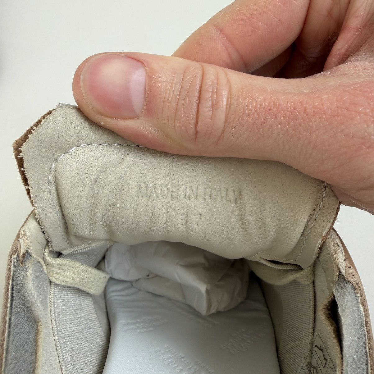 Maison Margiela S/S 20 Tan Leather ‘Mule’ GAT Sneakers Size US 7 / IT 37 - 14 Thumbnail