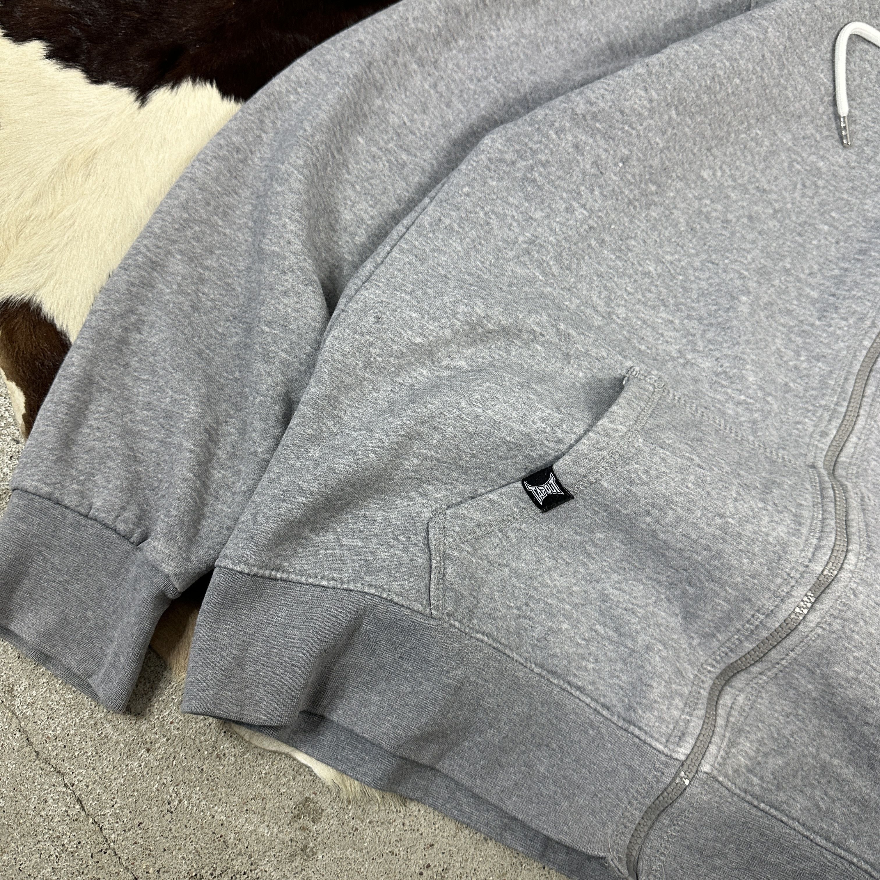 Tapout × Vintage Vintage Streetwear Sportswear 00s Tapout Zipped Hoodie Size US L / EU 52-54 / 3 - 3 Thumbnail