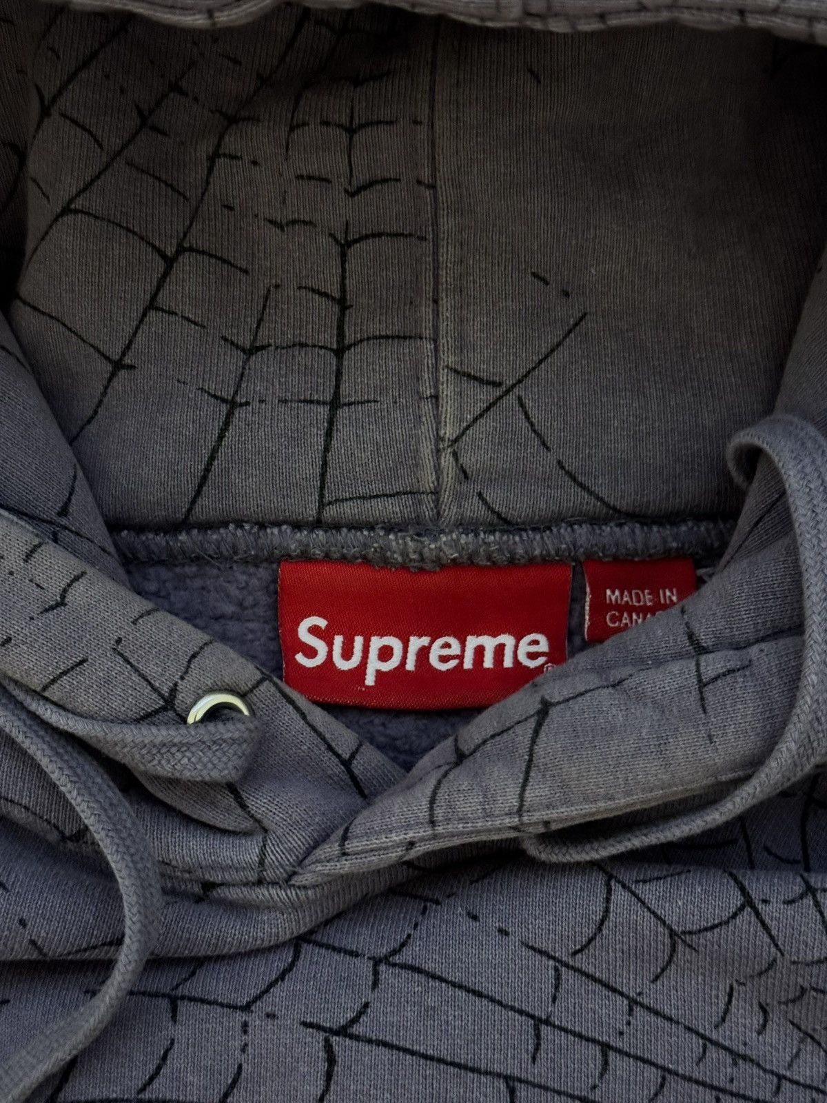 Supreme SUPREME SPIDER WEB HOODED Size US L / EU 52-54 / 3 - 3 Thumbnail