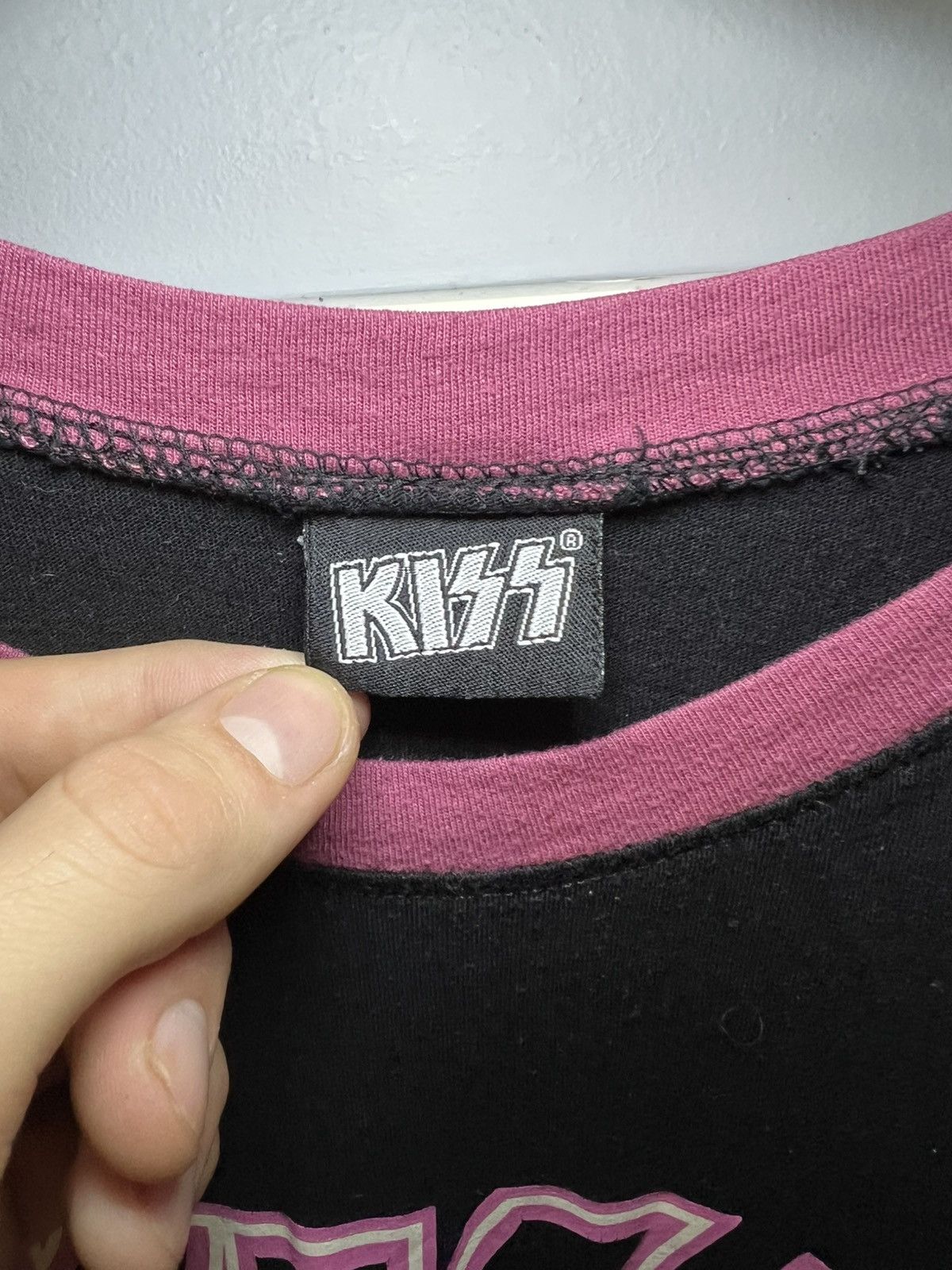 KISS KISS pink raglan sleeve shirt Size US XL / EU 56 / 4 - 3 Thumbnail