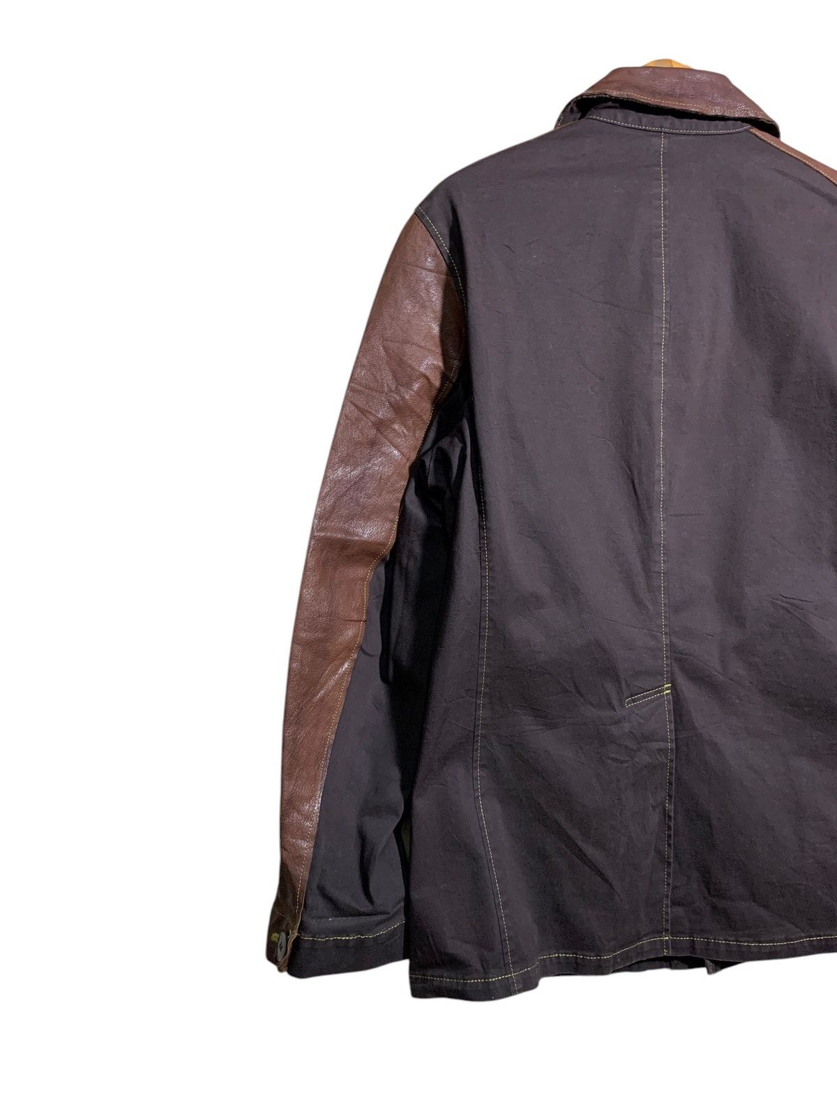 General Research 🔥INBREED JAPAN LEATHER/CANVAS JACKETS Size US L / EU 52-54 / 3 - 6 Thumbnail