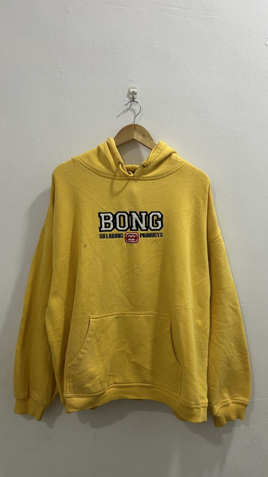 RARE VINTAGE Y2K BILLABONG HOODIE SPELLOUT BONG