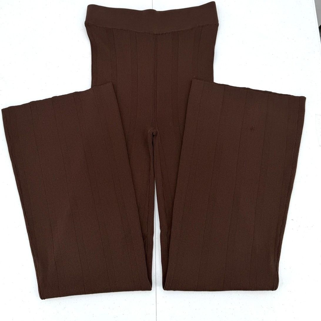 REMAIN Birger Christensen NWT REMAIN Birger Christensen Solaima Brown Flare Pants Size 28" / US 6 / IT 42 - 6 Thumbnail