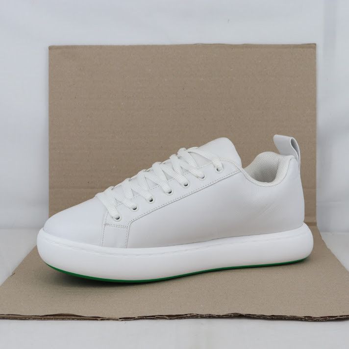 Bottega Veneta o1rshd1 Tennis Calf Rubber Sole Sneaker in Optic White Size US 12 / EU 45 - 2 Thumbnail