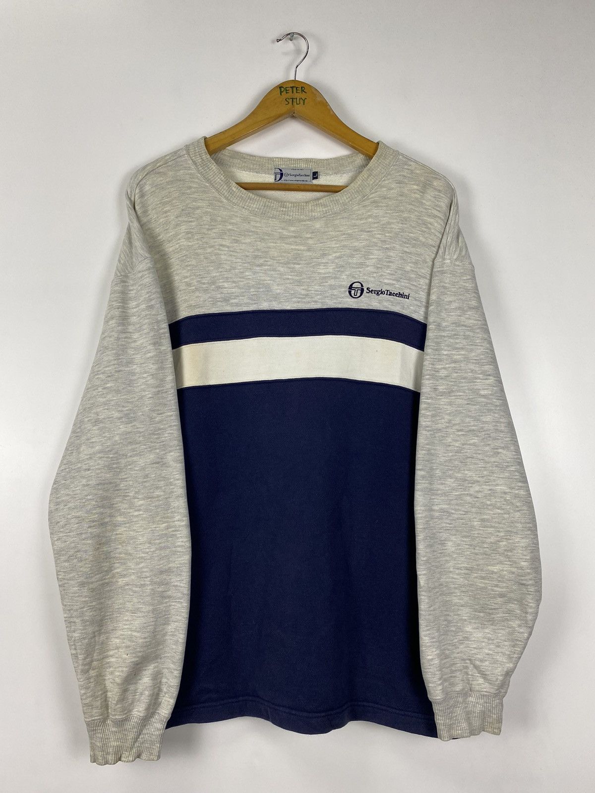 Sergio Tacchini × Vintage Vintage Sergio Tacchini sweatshirt Size US L / EU 52-54 / 3 - 9 Thumbnail