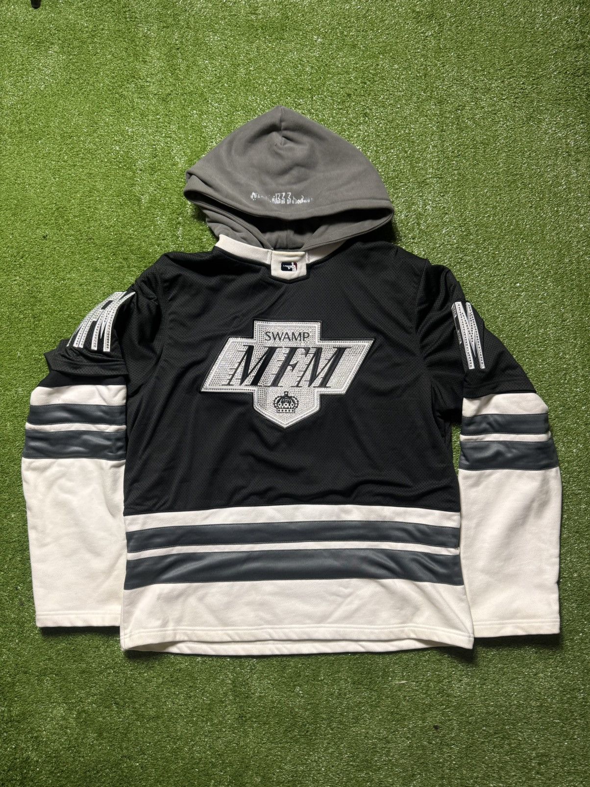 murd333r.fm MURD333R FM LA IC333 Hooded Hockey Jersey Sweatshirt Size US L / EU 52-54 / 3 - 1 Thumbnail