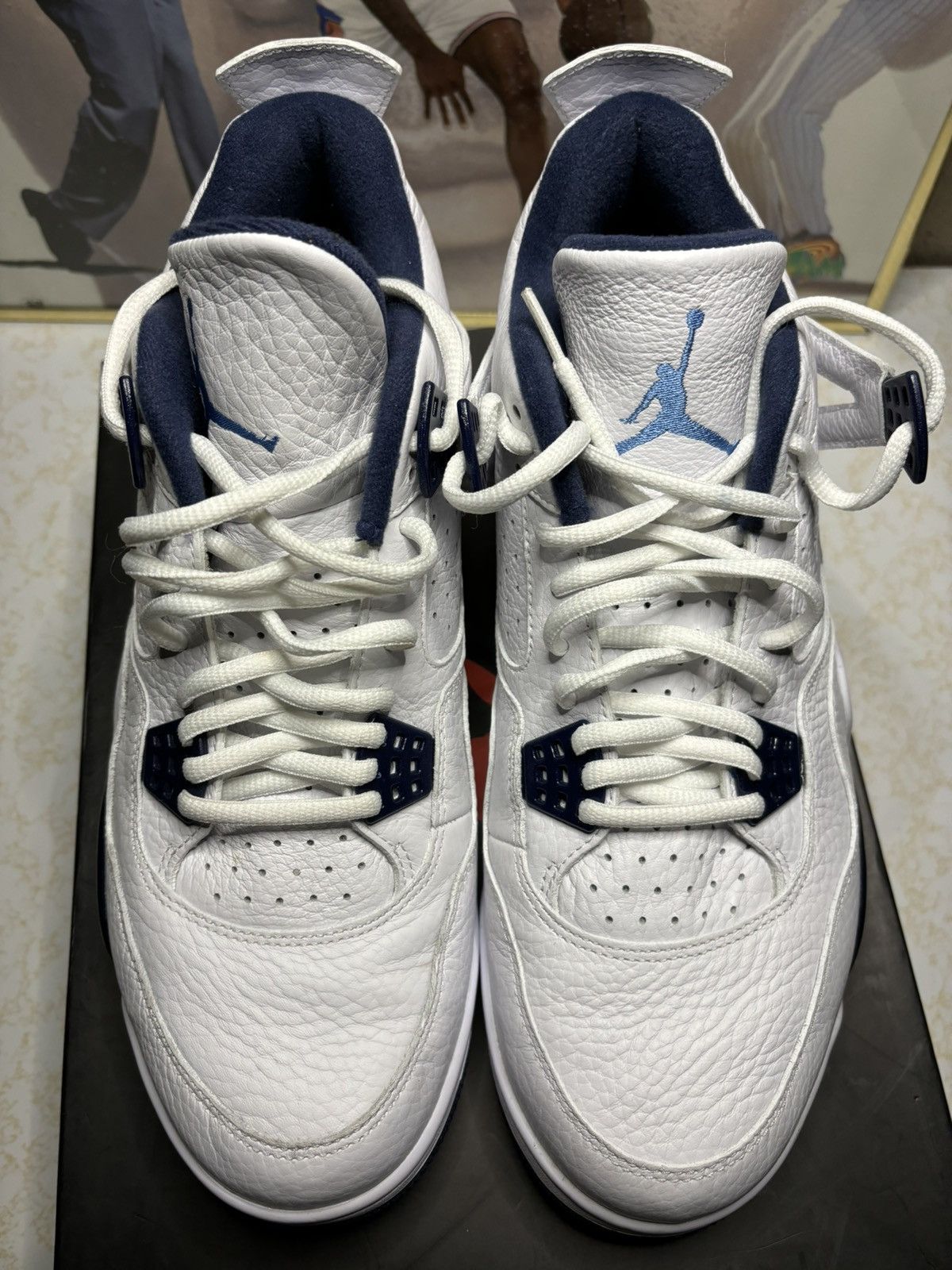 Jordan Brand Jordan Retro 4 ‘legend blue “ Size US 11.5 / EU 44-45 - 2 Thumbnail