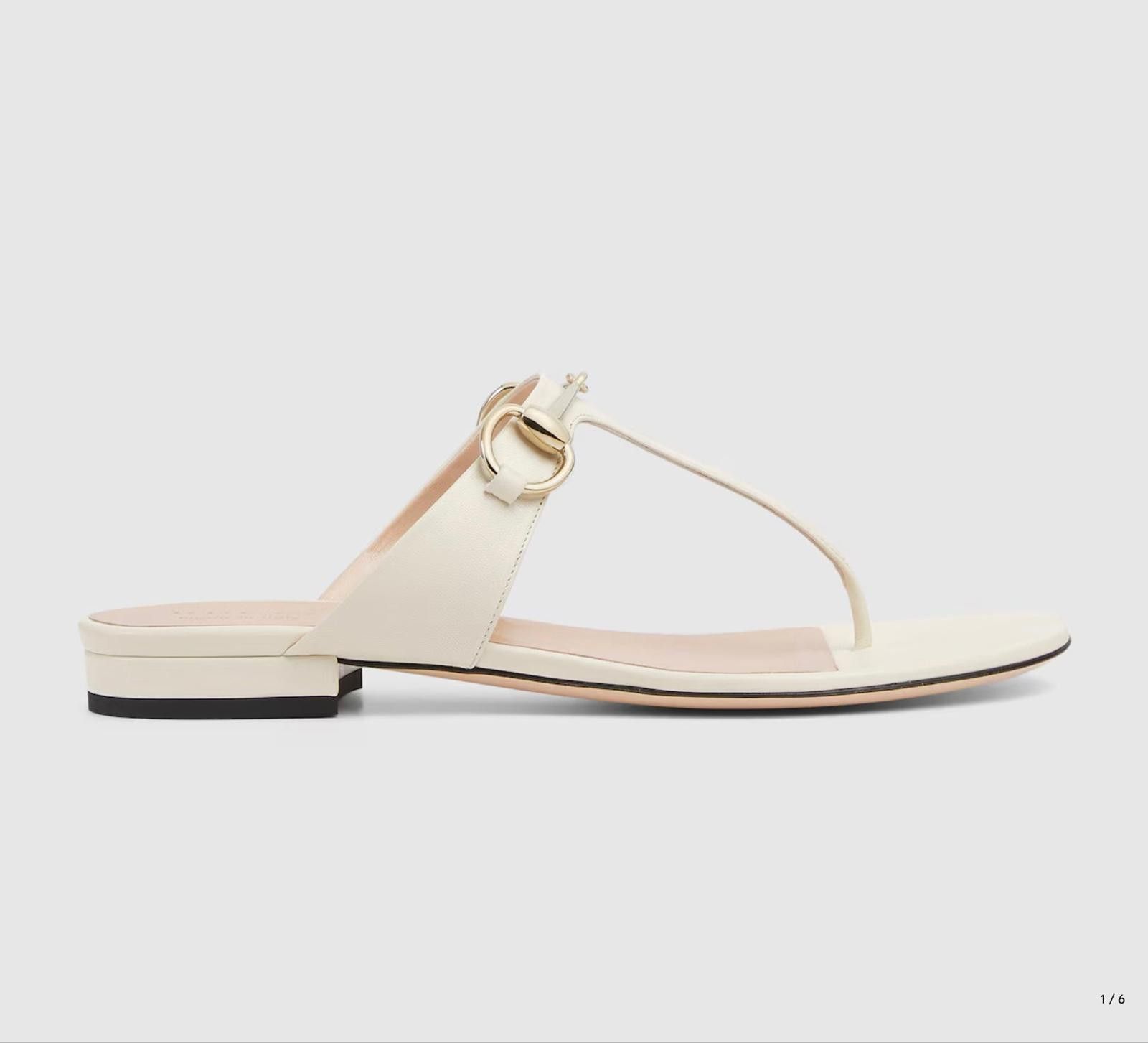 Gucci thong sandal with Horsebit size 39