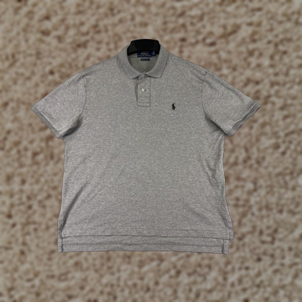 Polo Ralph Lauren Polo Ralph Lauren Shirt Men Large Gray Solid Pima Soft Touch Jersey Size US L / EU 52-54 / 3 - 1 Thumbnail