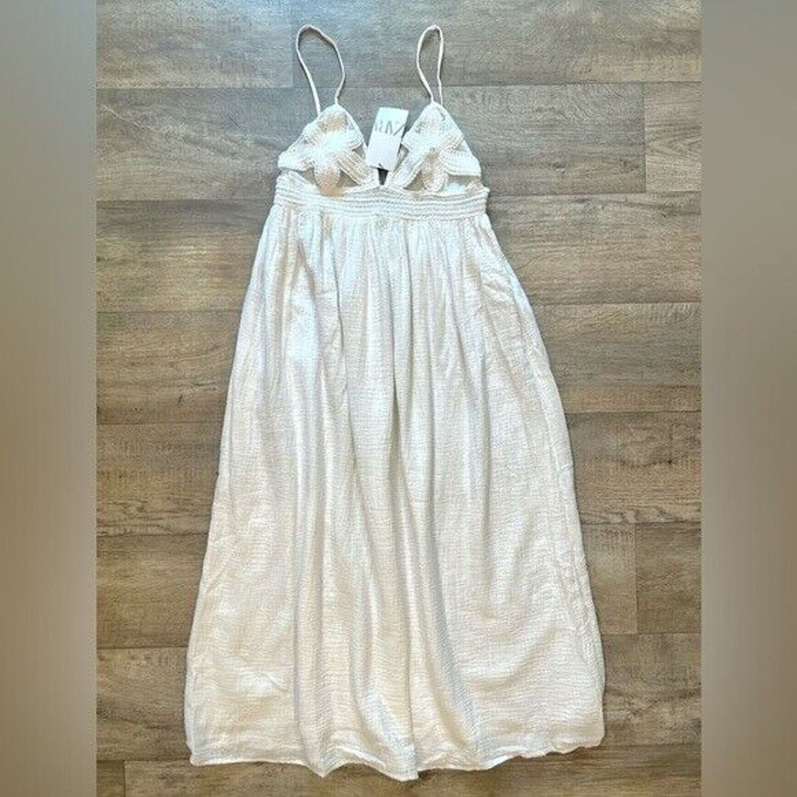 Zara ZARA BLOGGER FAVE!!! Textured Midi Dress NWT Size L / US 10 / IT 46 - 22 Thumbnail