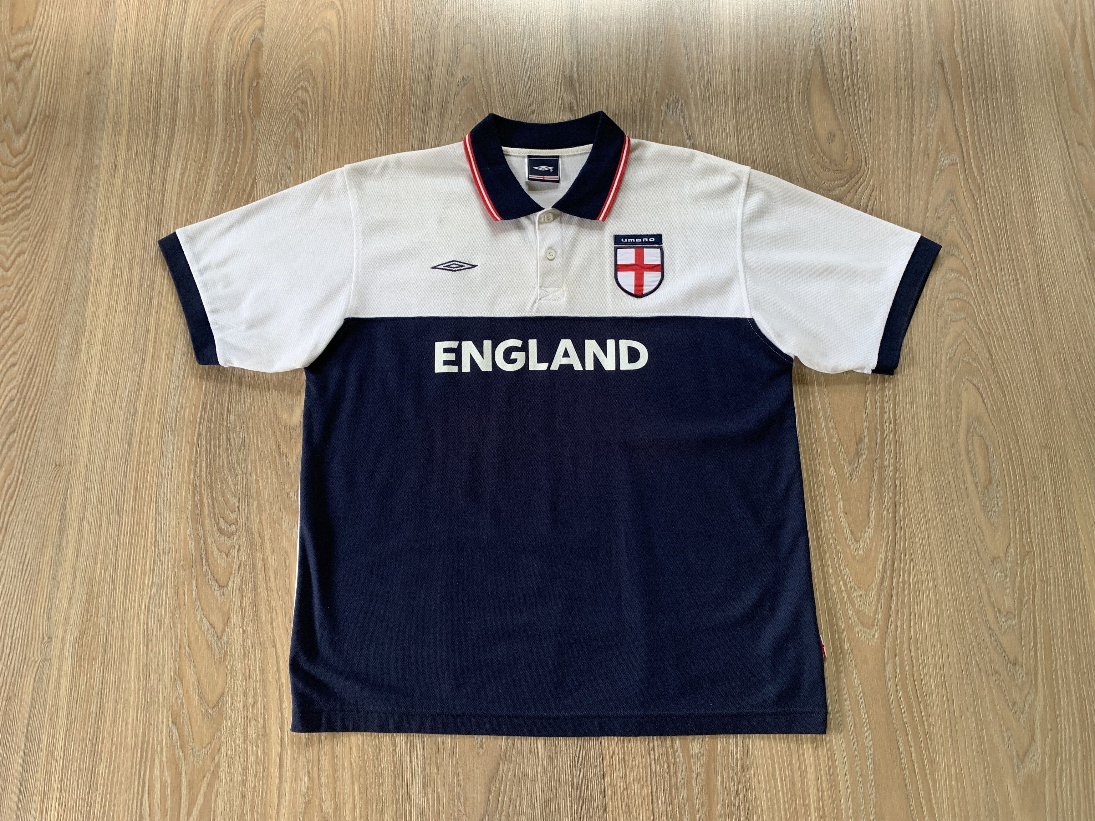 Umbro Vintage Umbro England National Team Football Polo Shirt Size US L / EU 52-54 / 3 - 2 Thumbnail
