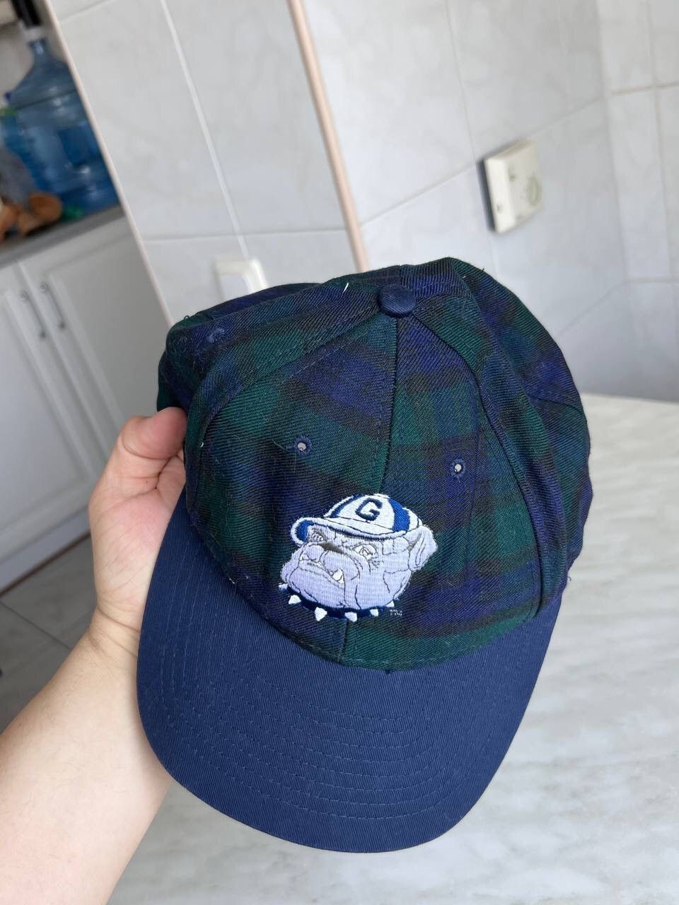 NFL × Vintage Vintage Georgetown Plaid green 1995 Cap Bulldog Hat NFL Size ONE SIZE - 5 Thumbnail