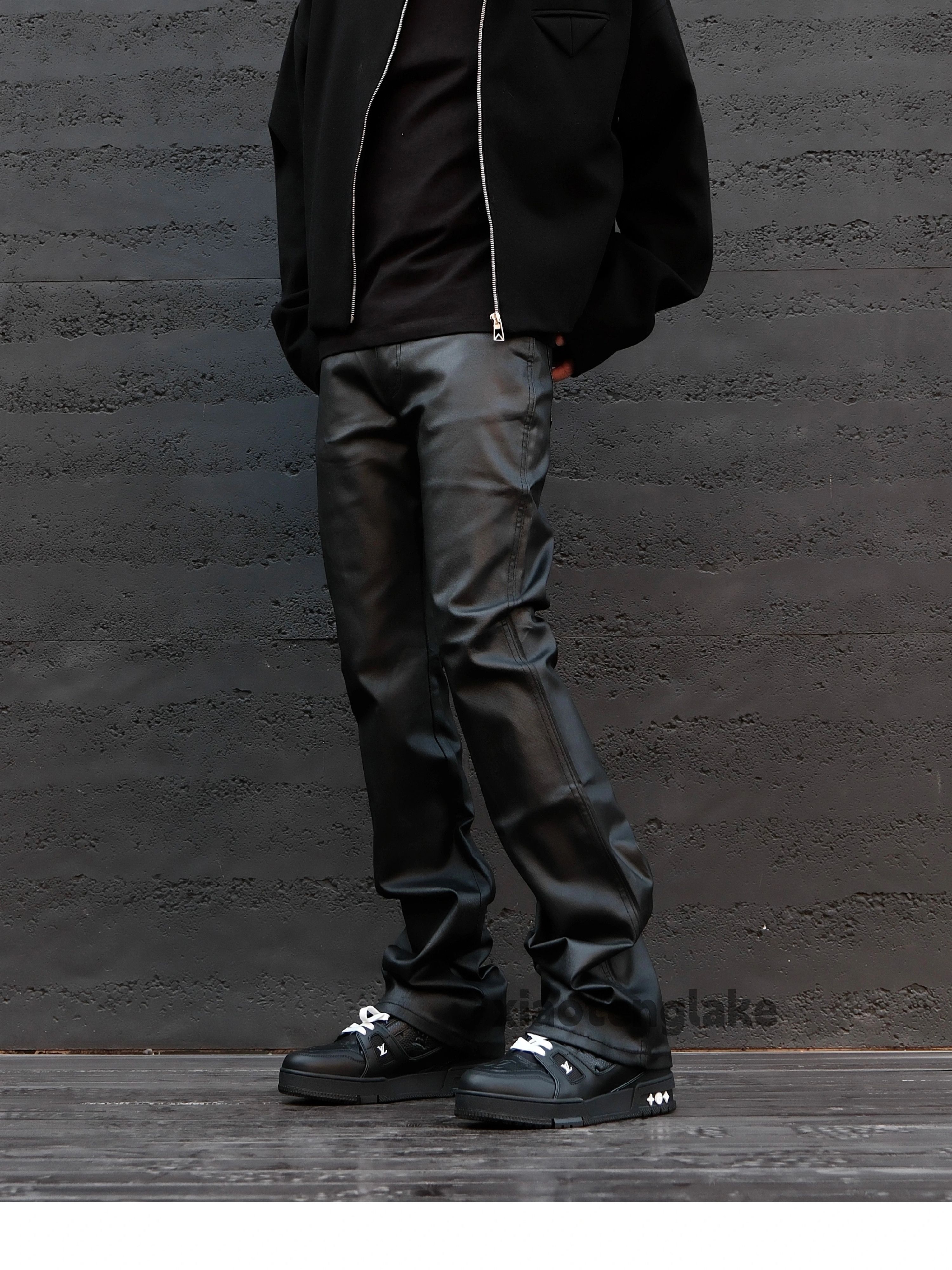 Designer × Jean × Vintage wax punk grunge bootcut flared hiphop jeans Size US 32 / EU 48 - 6 Thumbnail