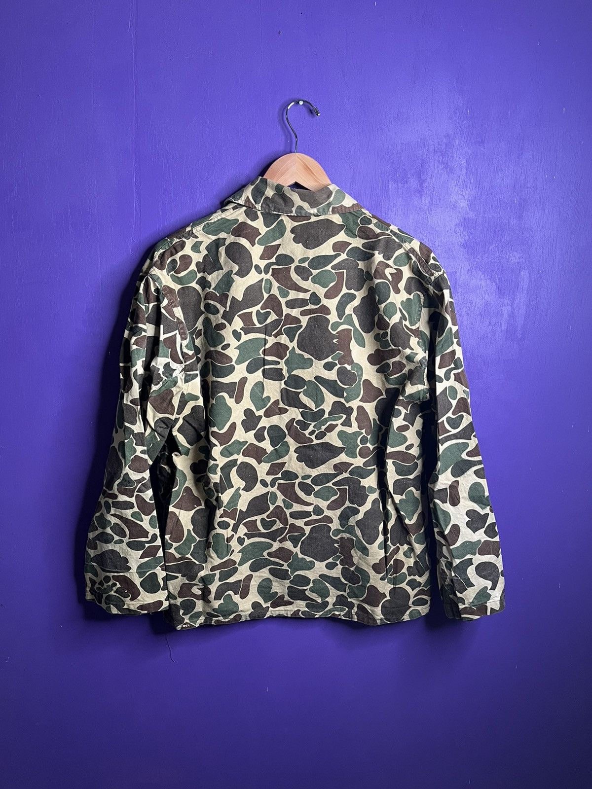 Vintage Vintage 80s Camo hunting cargo button up Size US L / EU 52-54 / 3 - 2 Thumbnail