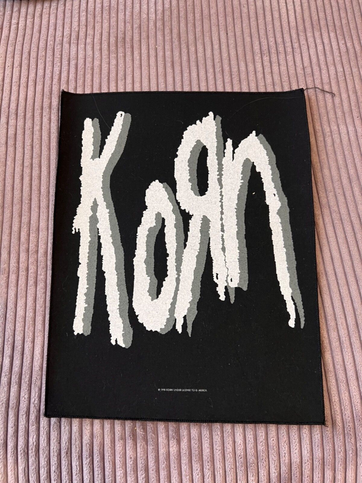 Band Tees Vintage 1998 Korn Logo Metal Back Patch Size ONE SIZE - 1 Thumbnail