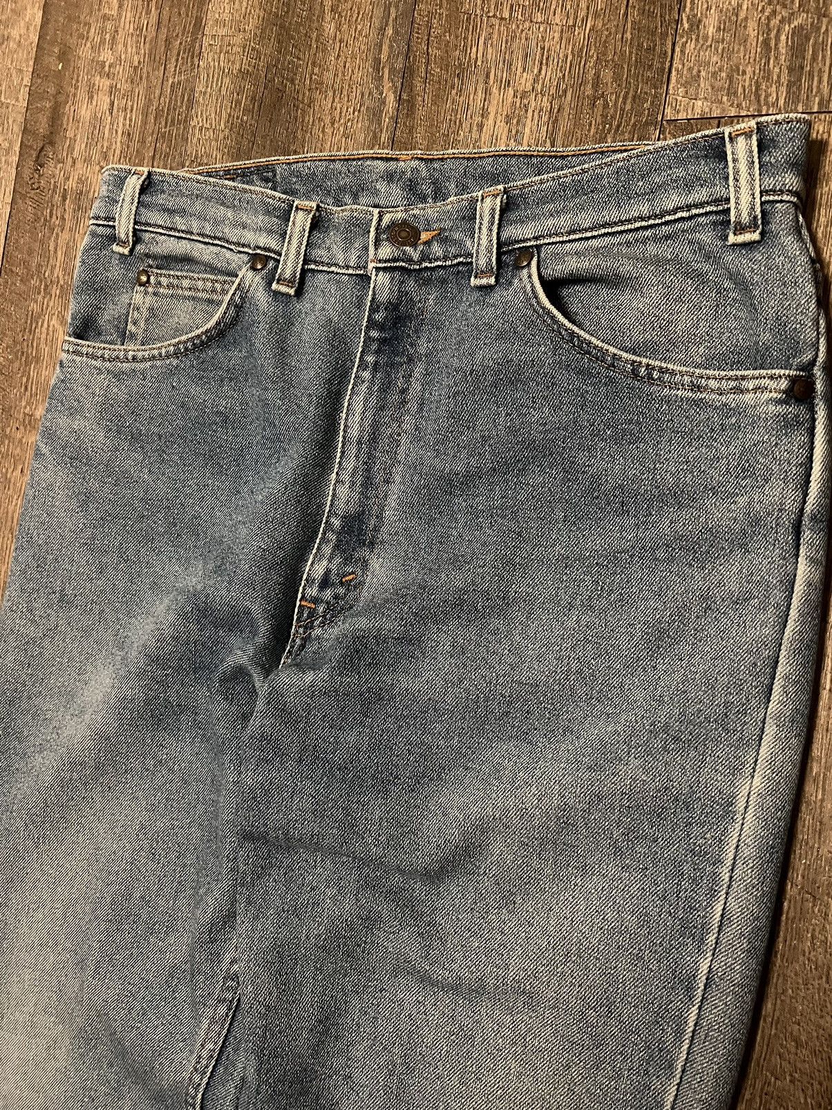 Levi's × Vintage Vintage 90’s Levis 540 Brown Tab Made In USA Flex Blue Jeans Size US 34 / EU 50 - 9 Thumbnail