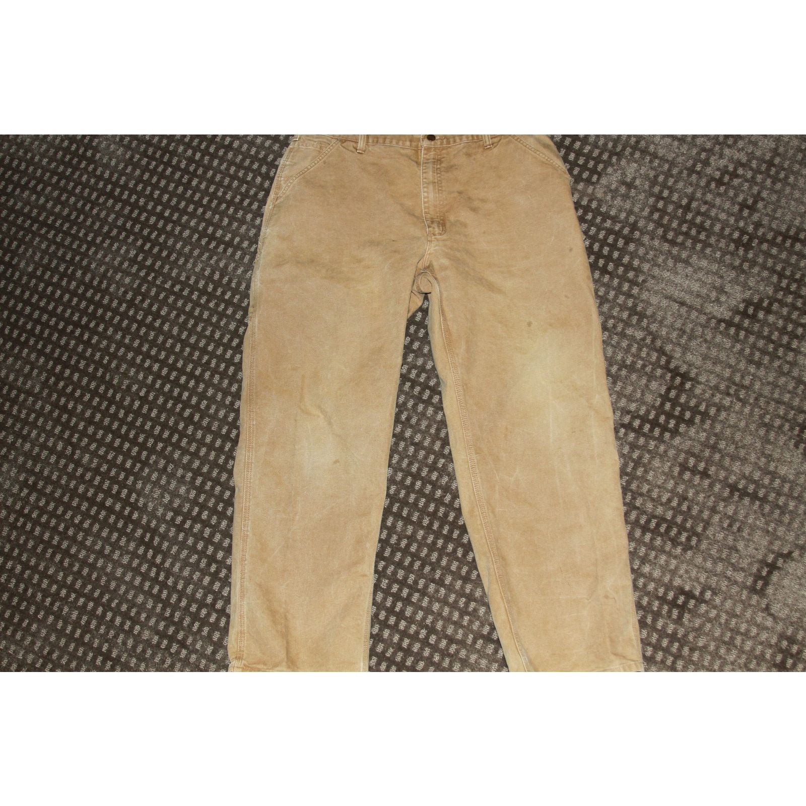 Carhartt Carhartt Men's Work Pants 38x32 Brown Utility Carpenter USA Size US 38 / EU 54 - 5 Thumbnail