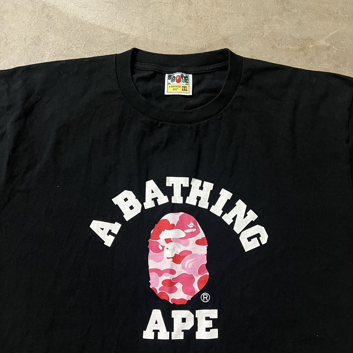 Bape × Hypebeast A Bathing Bape BAPE Pink Camo College Logo T Size US XXL / EU 58 / 5 - 2 Thumbnail