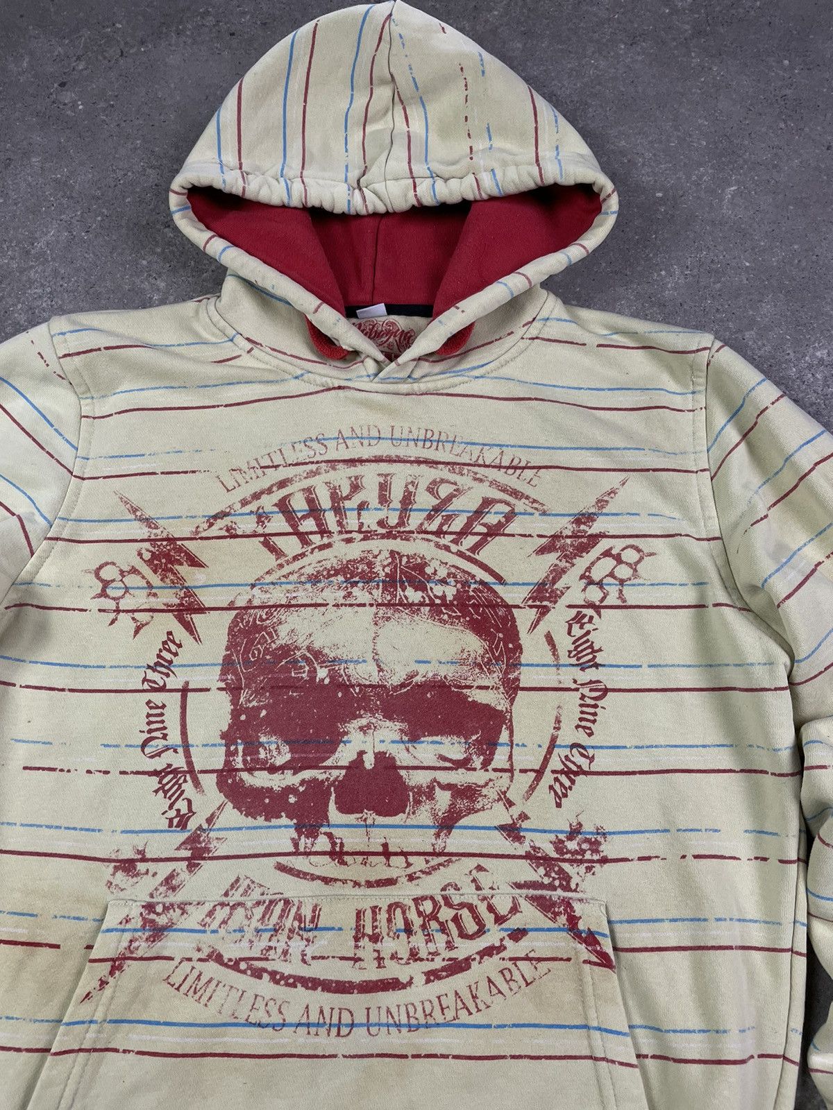 Japanese Brand × Vintage Vintage 90's Japan Design Yakuza skull print Y2K Style Size US XL / EU 56 / 4 - 2 Thumbnail