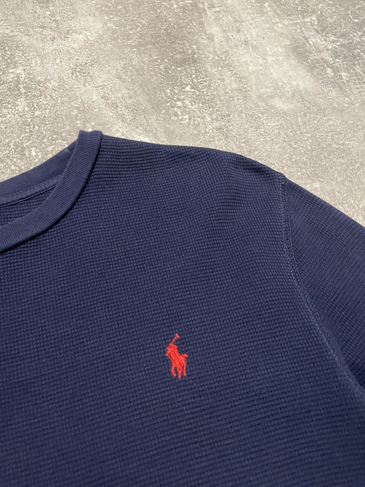 Polo Ralph Lauren Vintage Polo Ralph Lauren Waffle Crewneck Sweatshirt Size US S / EU 44-46 / 1 - 7 Thumbnail