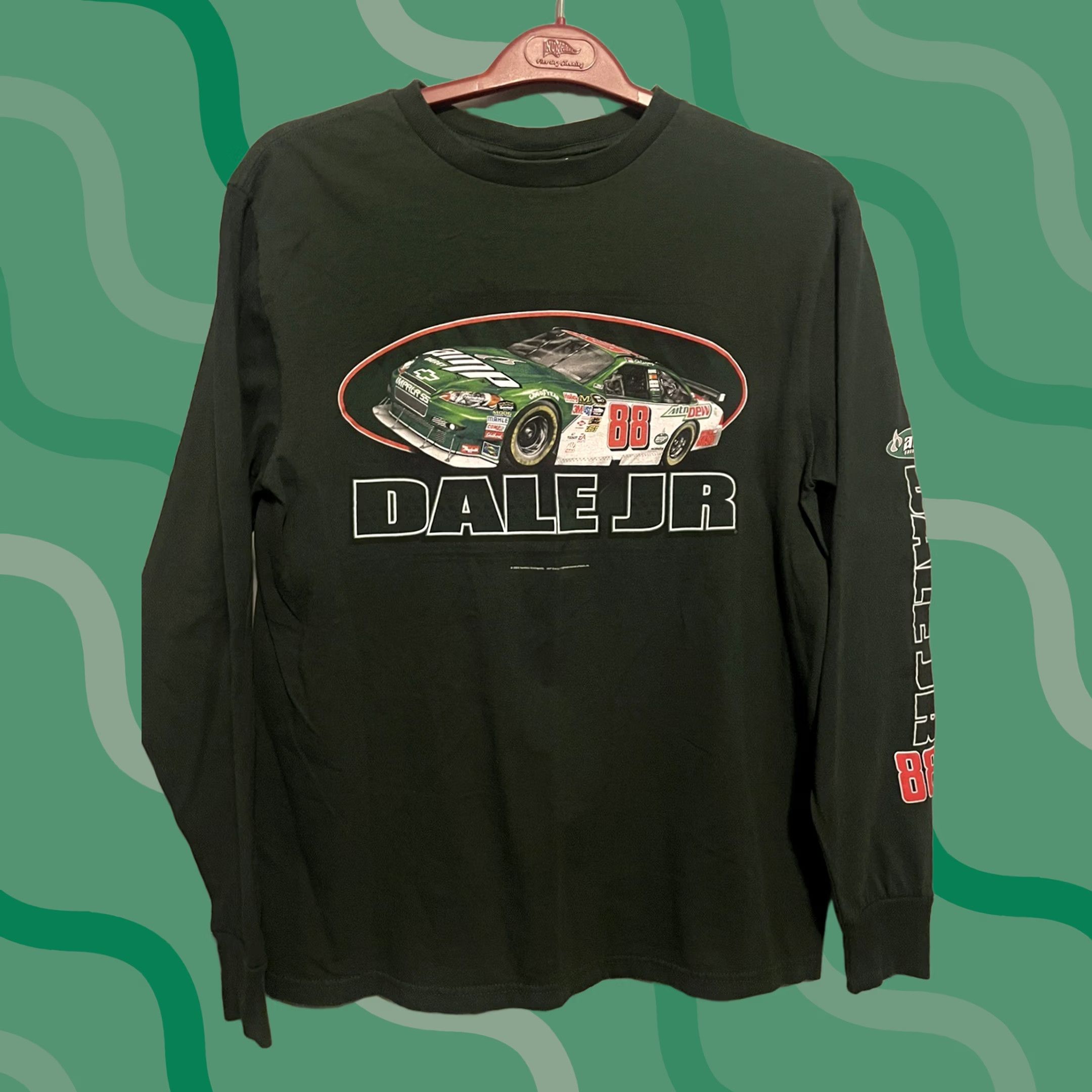 Chase Authentics VINTAGE Chase Authentics Dale Jr Shirt Adult Medium Green Long Sleeve 90s Hip Hop Logo Embroidered Men Size US M / EU 48-50 / 2 - 1 Thumbnail