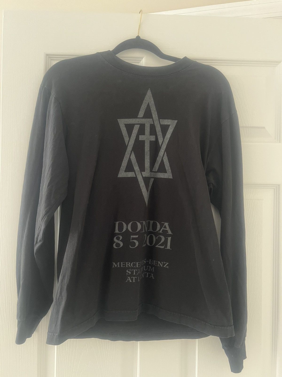 Yeezy Kanye West' Mercedes Benz Atlanta 2021 black t-shirt Size US S / EU 44-46 / 1 - 1 Thumbnail