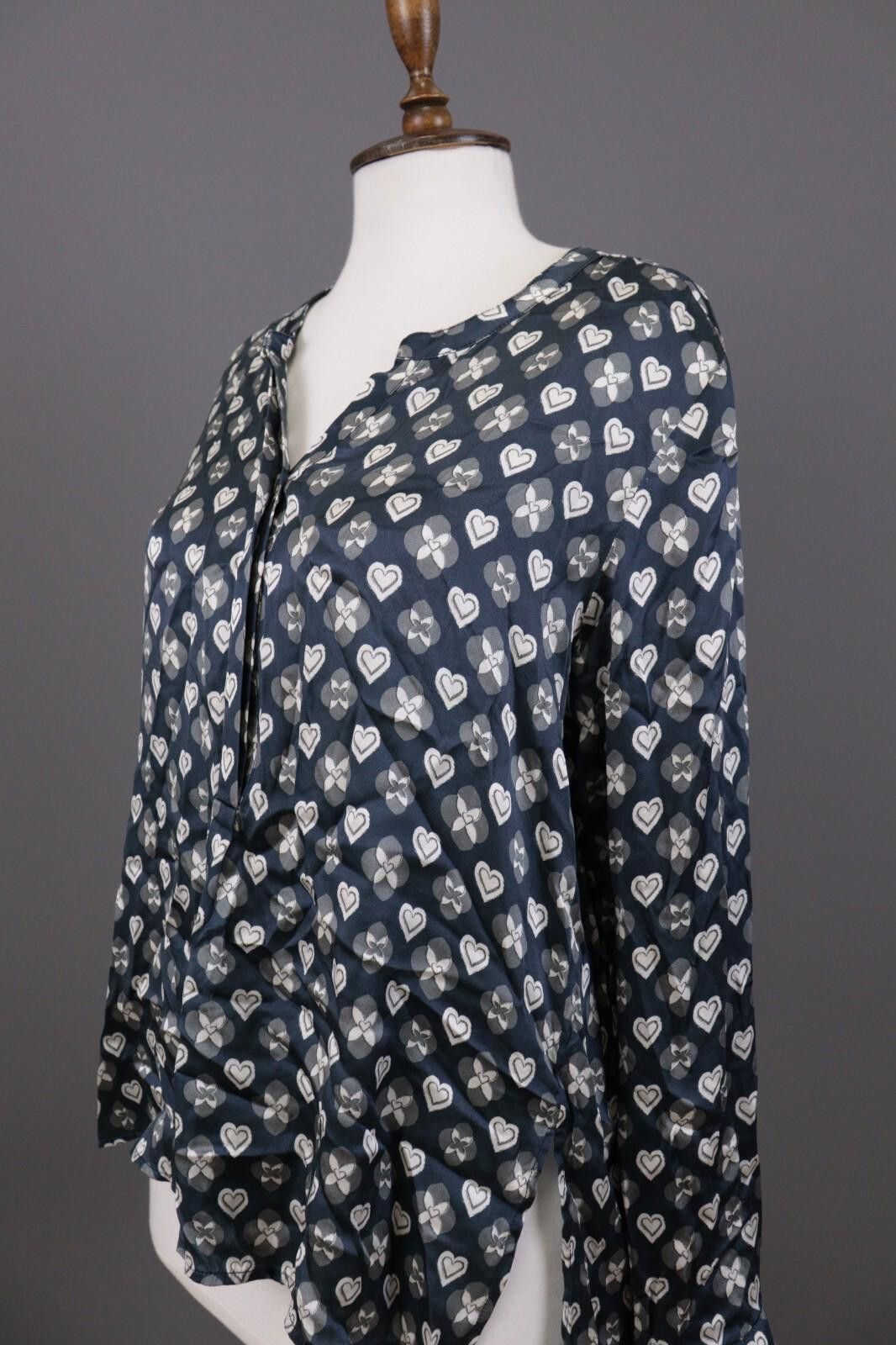 Designer Princess Goes Hollywood Gray Button Dwon Silk Shirt Sz 42 Size M / US 6-8 / IT 42-44 - 7 Thumbnail