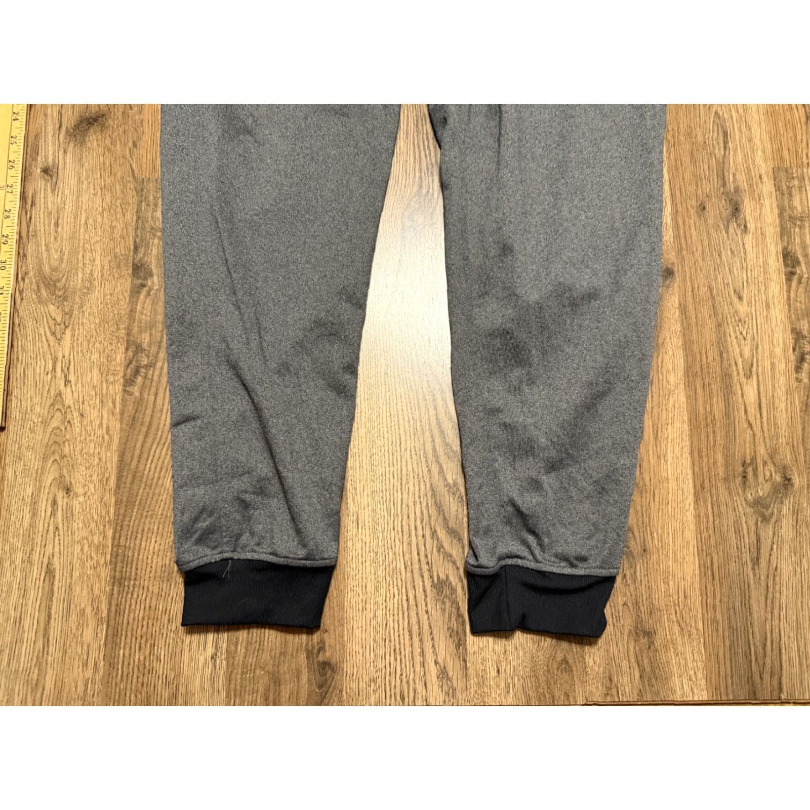 Under Armour Under Armour Pants, Men’s Large, Gray Black, Sweatpants, Inseam 29", Logo, Regular Rise, 41" Length, Sports, Casual, 41" Length Size US 33 - 3 Thumbnail