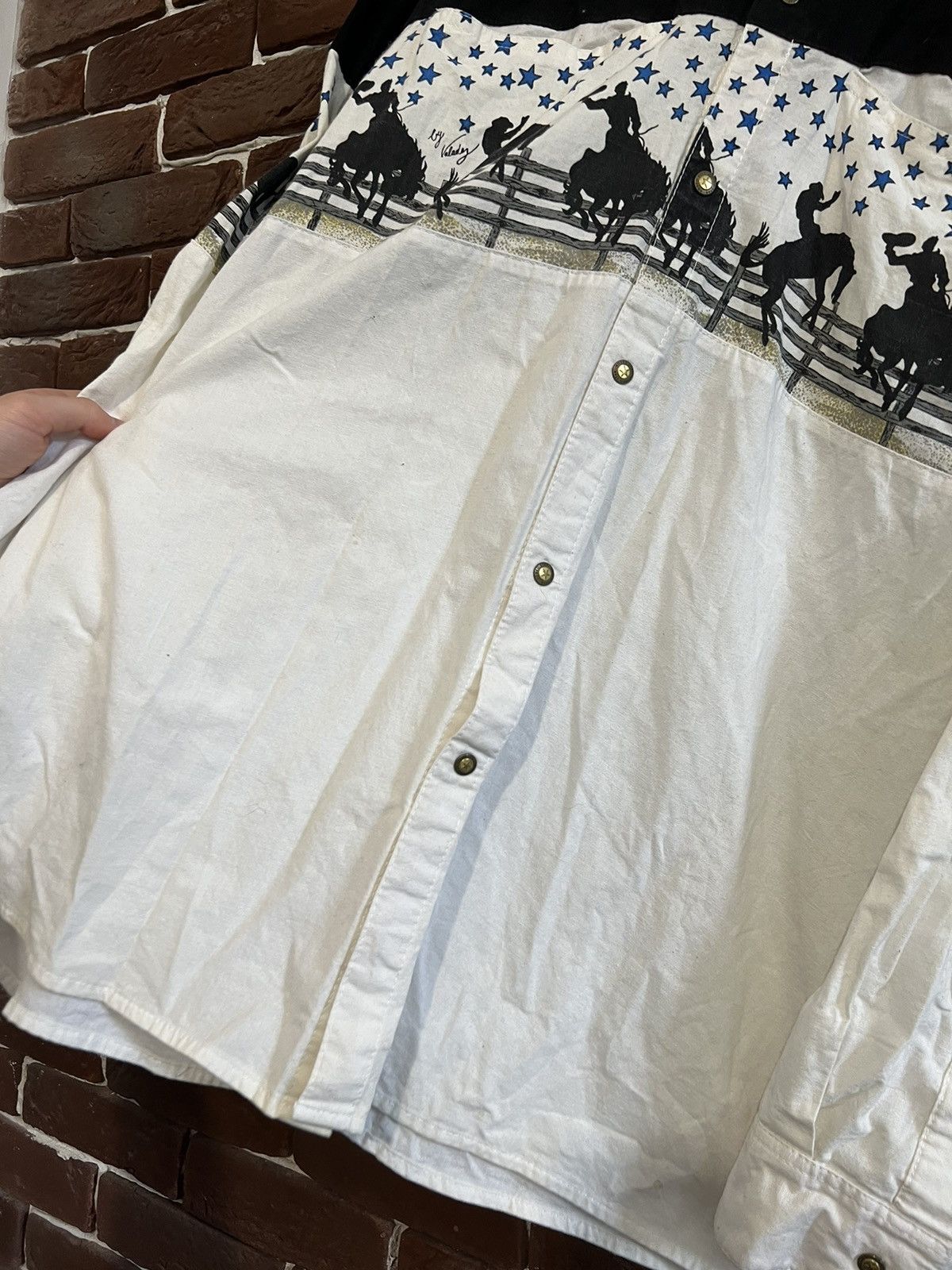 Other Vintage 90s Western Rodeo Button Up Shirt Hype Rare White XL Size US XL / EU 56 / 4 - 7 Thumbnail