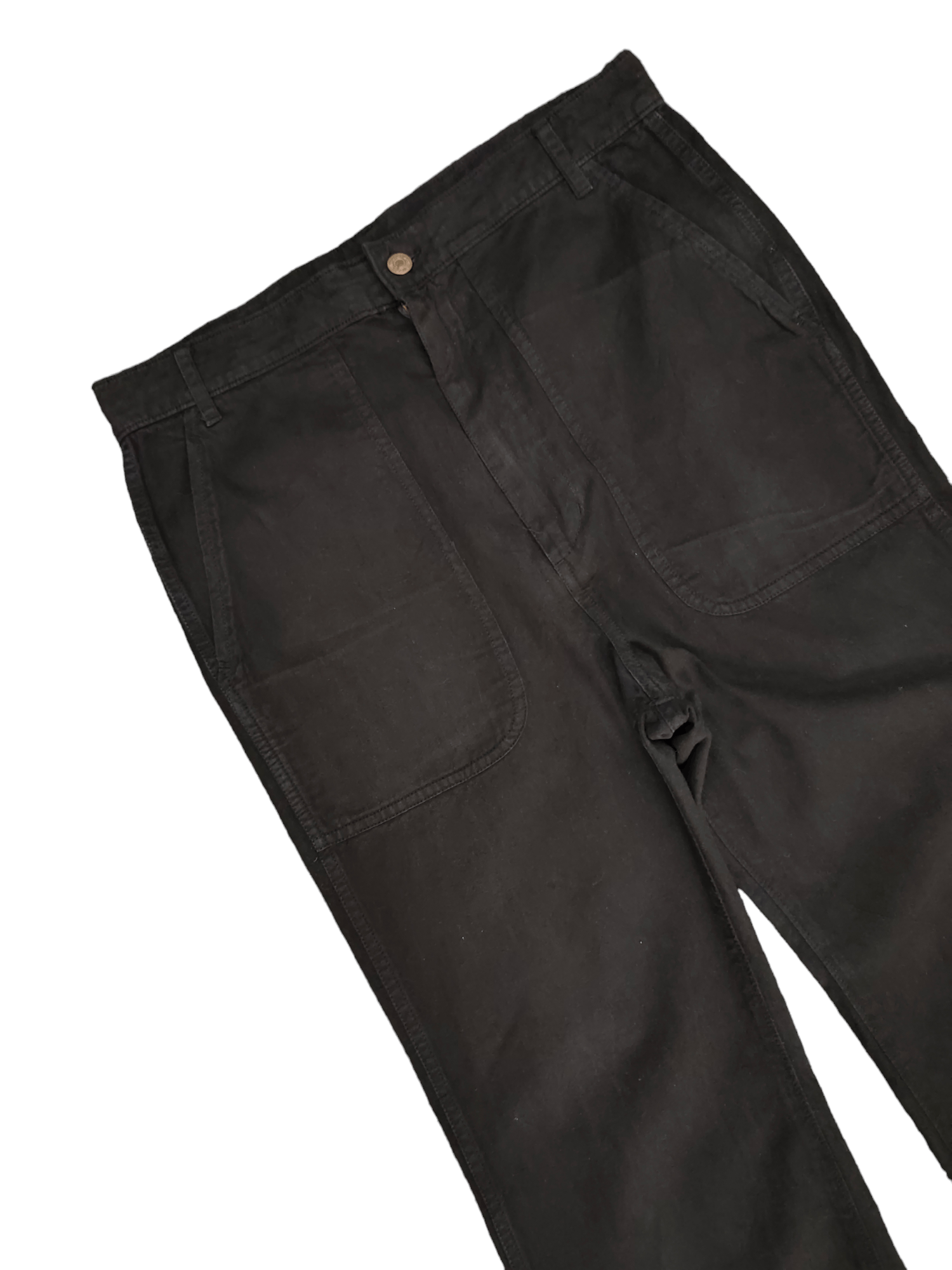 Le Grande Bleu (L.G.B.) Loose Flare Frapbois Dyed Black Fatigue Pants Size US 34 / EU 50 - 5 Thumbnail