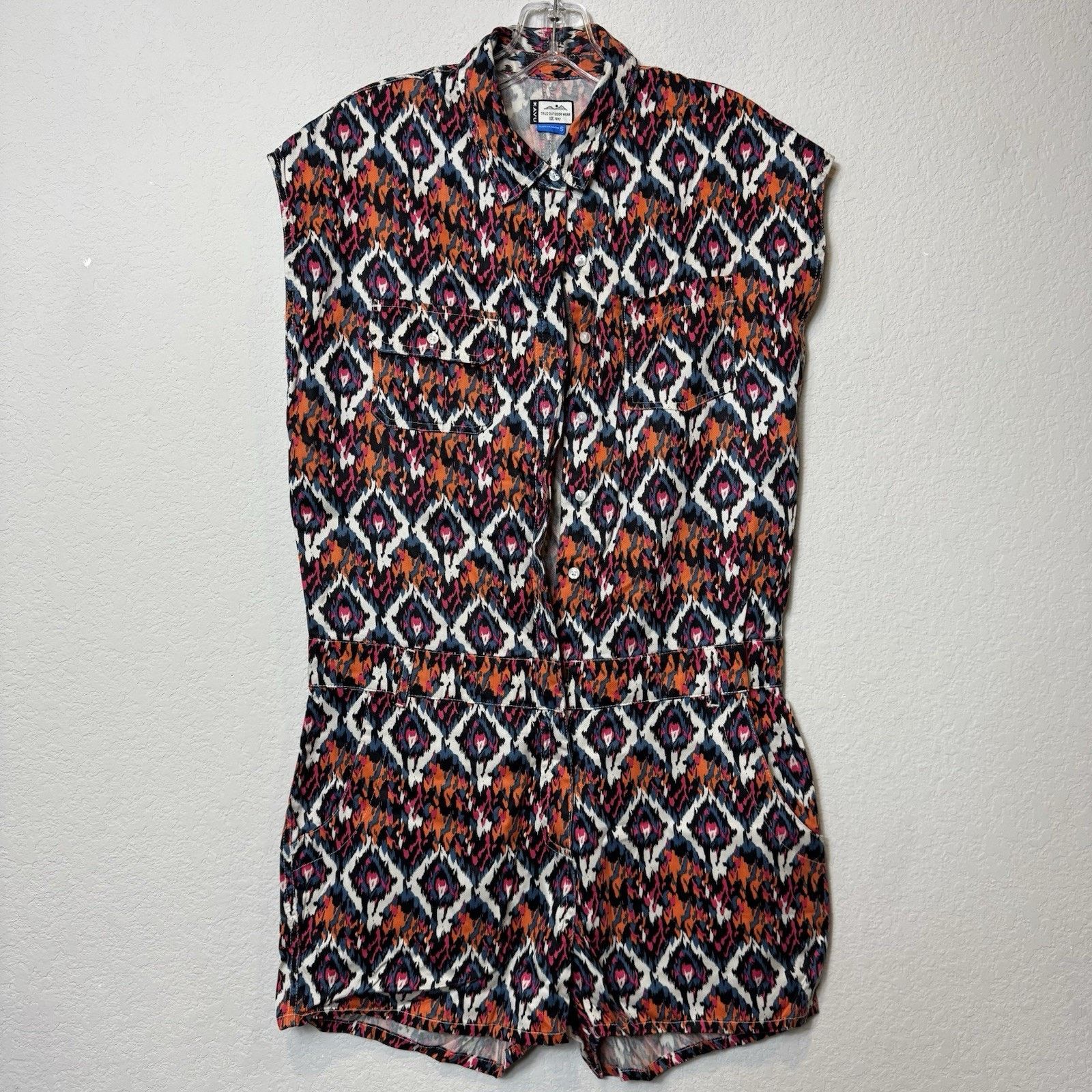 KAVU Kavu Freeland Desert Paint Sleeveless Romper Women’s S New! Size 27" / US 4 / IT 40 - 6 Thumbnail