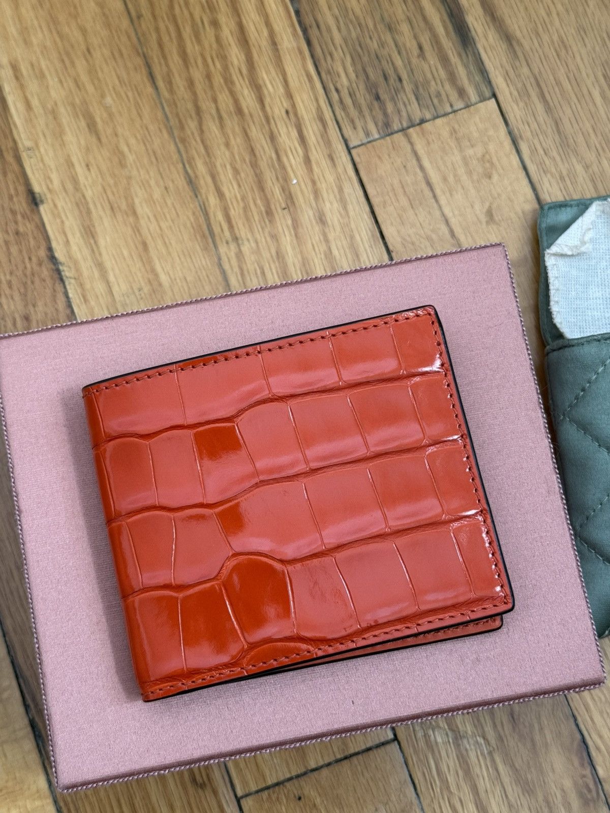 Gucci Gucci Real Crocodile Bifold Wallet Size ONE SIZE - 2 Thumbnail