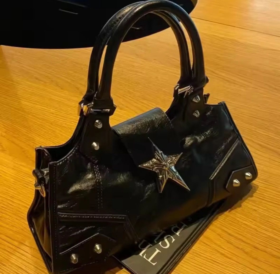 Other Gothic Star Girl Black Bag Women Vintage Handbag Size ONE SIZE - 3 Thumbnail