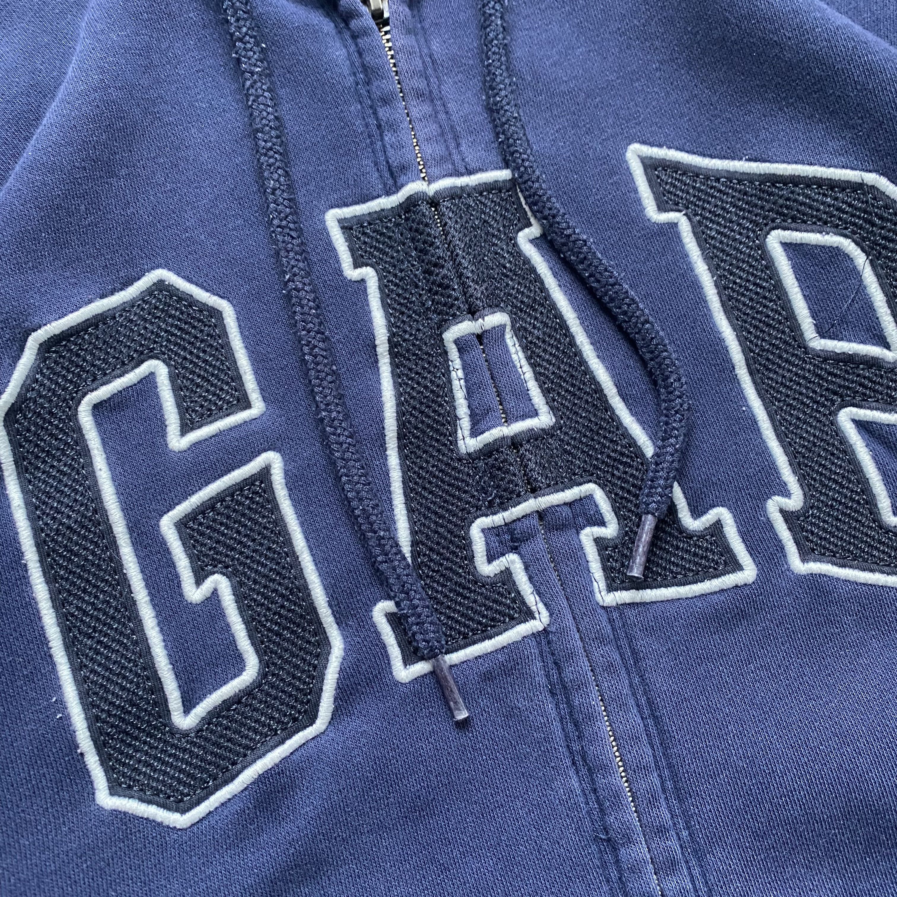 Gap Vintage 2000s Faded Gap zip hoodie Y2K big logo Size US M / EU 48-50 / 2 - 4 Thumbnail