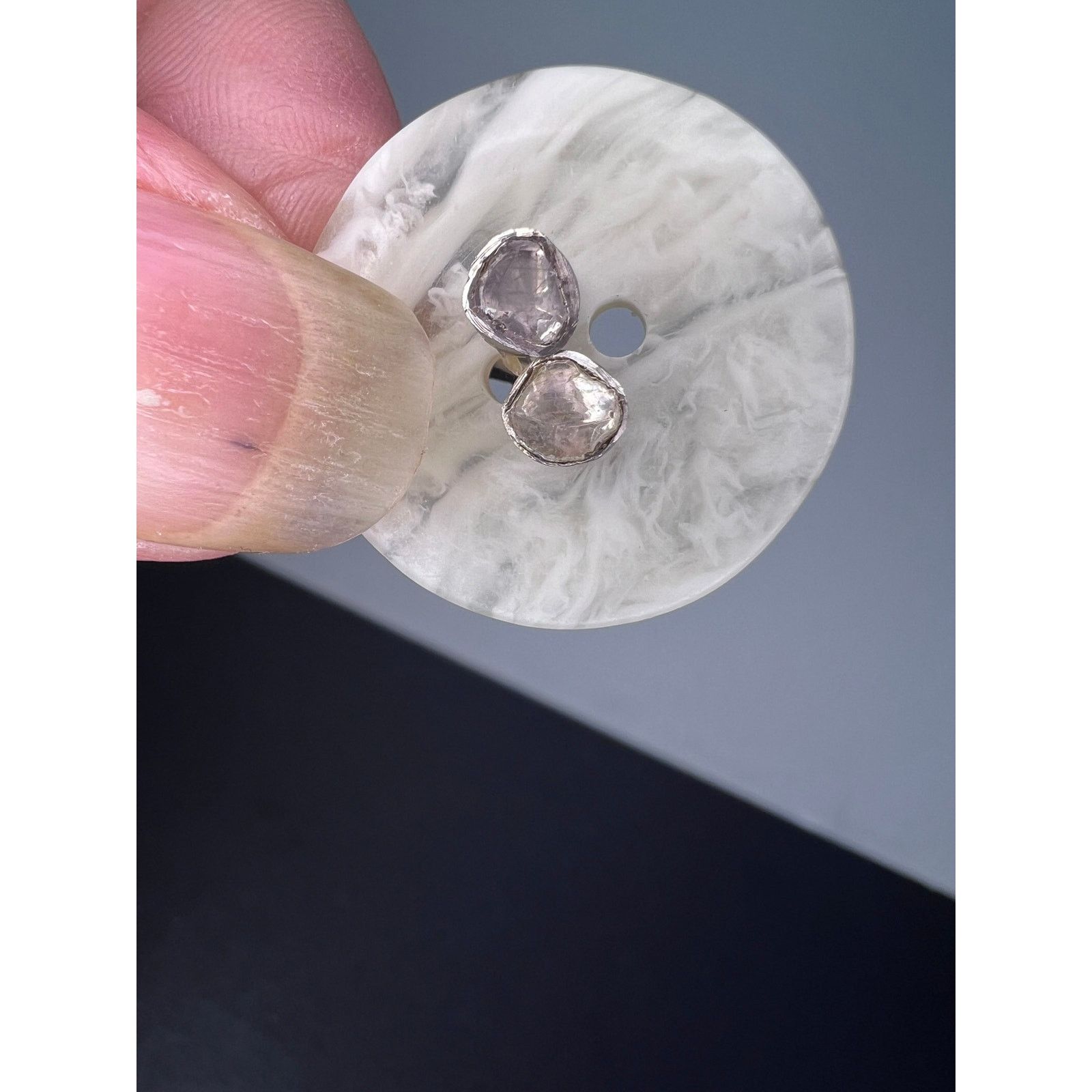Other Natural polki diamond stud earrings in sterling silver Size ONE SIZE - 6 Thumbnail