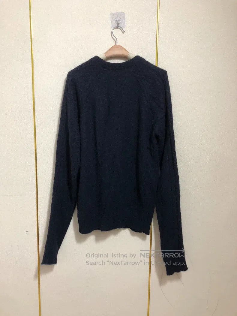Raf Simons Raf Simons Dark blue simple V-neck thick camel fleece card Size US S / EU 44-46 / 1 - 4 Thumbnail