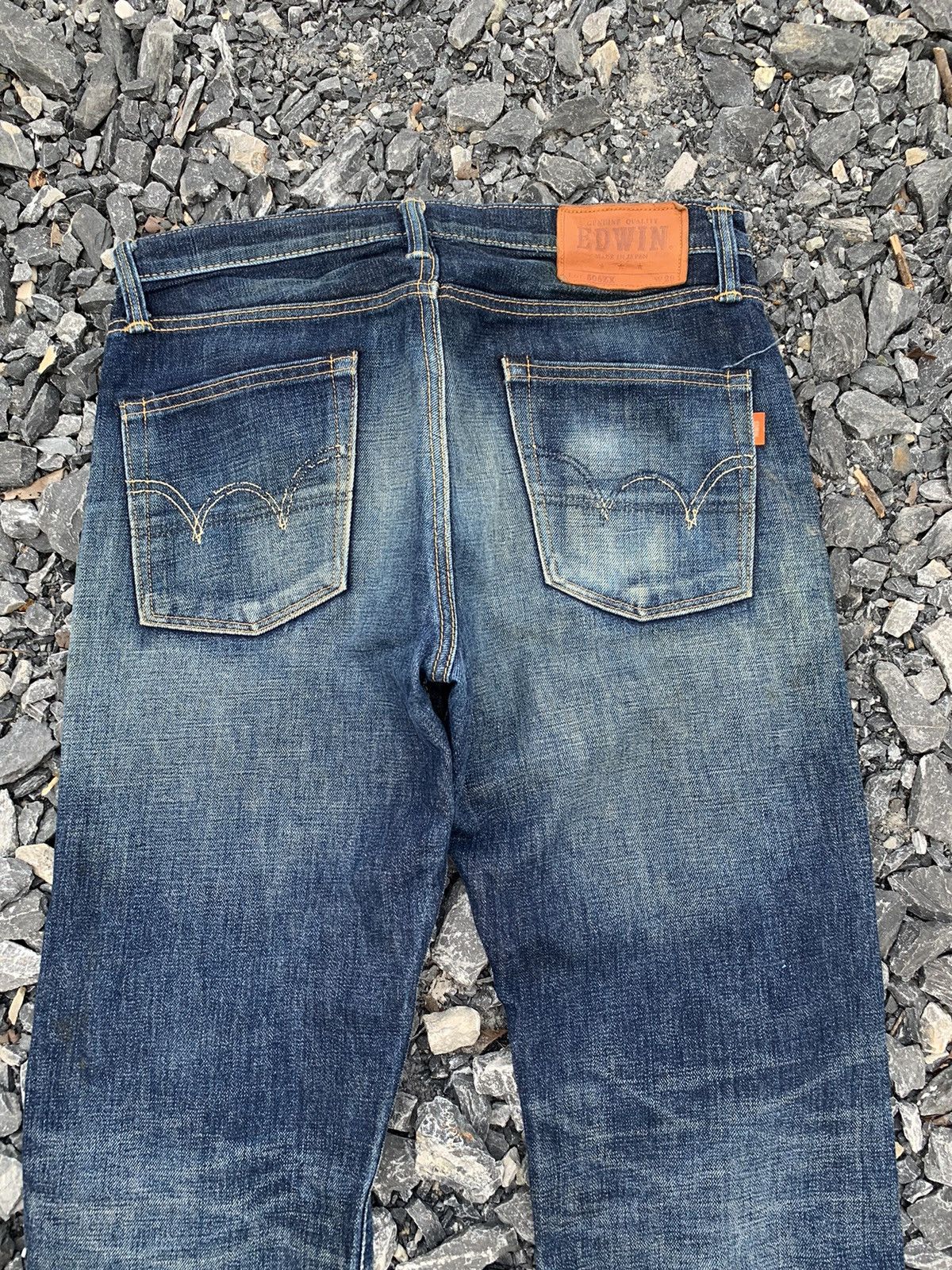 Edwin VINTAGE EDWIN 505ZX SELVEDGE RUSTY JAPANESE DISTRESSED DENIM Size US 32 / EU 48 - 8 Thumbnail
