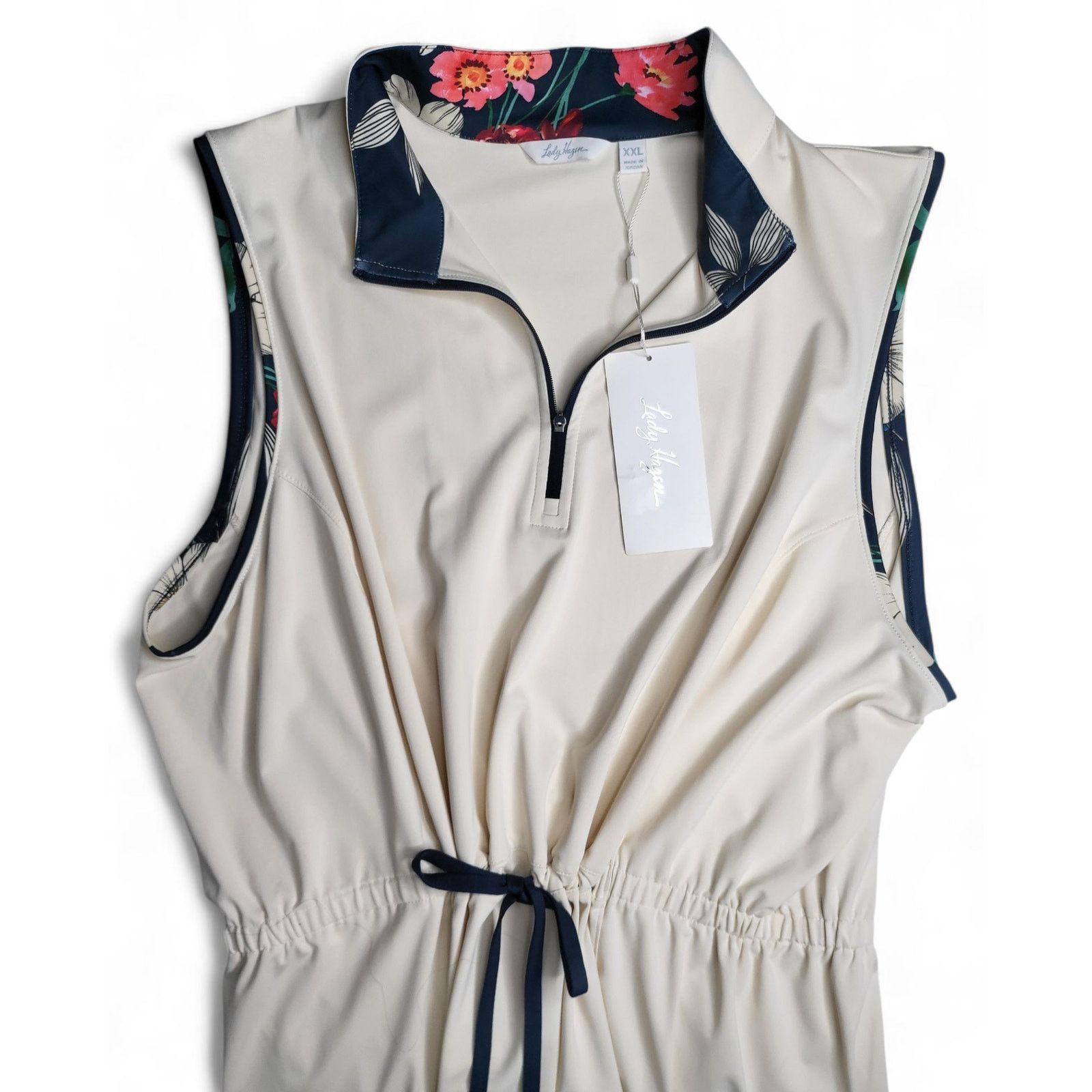 Other NWT Lady Hagen Women's Drawstring Sleeveless Golf Polo 2XL Size XXL / US 16-18 / IT 52-54 - 2 Thumbnail