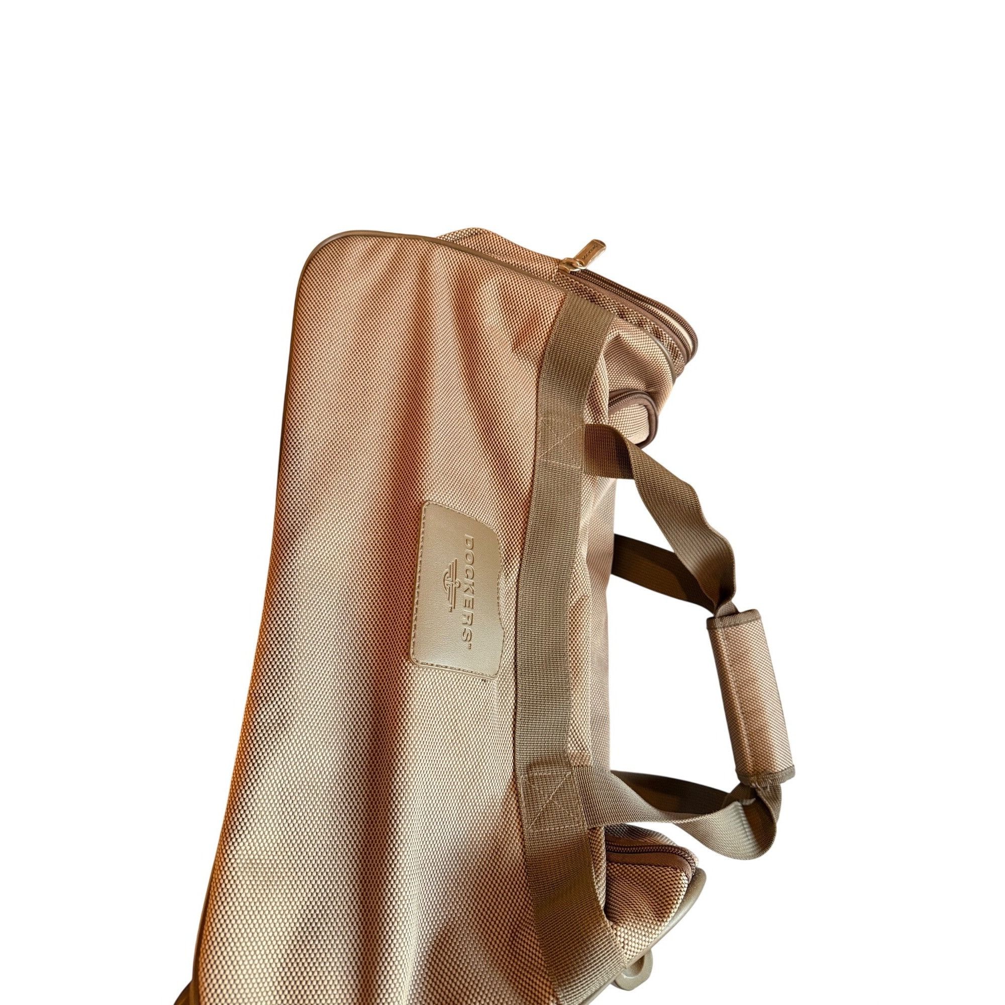 Dockers Dockers Beige Rolling Duffel Bag With Telescopic Handle & Mu Size ONE SIZE - 10 Thumbnail