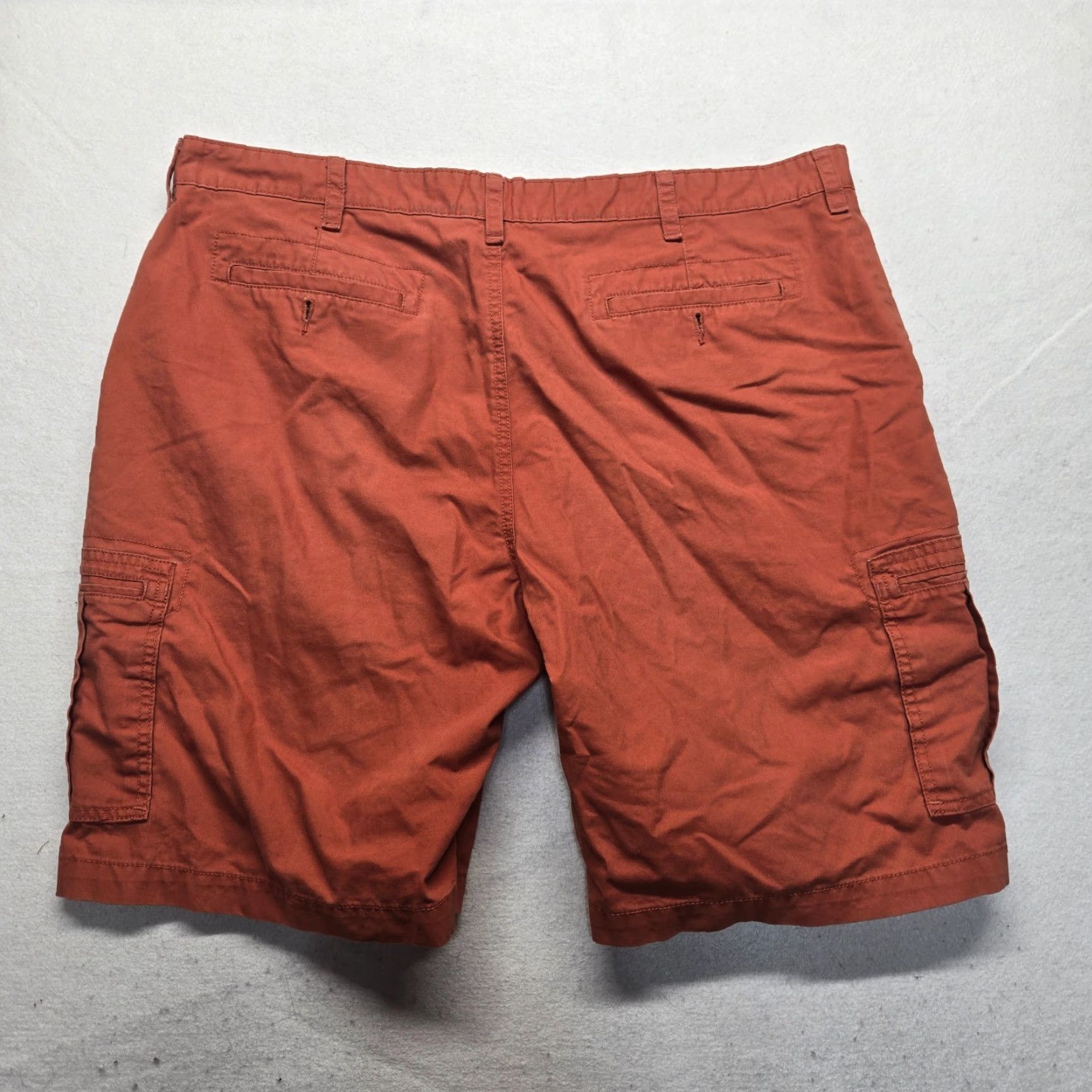 Savane Savane Bermuda Shorts Adult Men’s Size W42 Orange Solid Pockets Zip Flat Front 9.5in Inseam Casual Summer Men Size US 42 / EU 58 - 8 Thumbnail