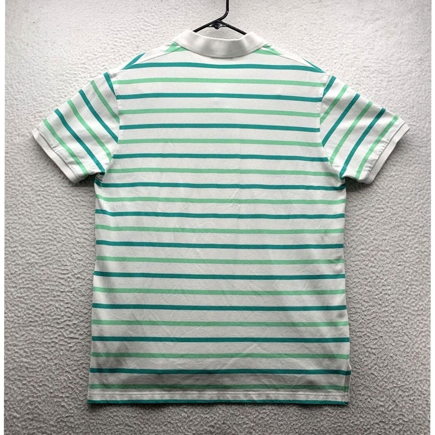 Southern Tide Southern Tide Polo Shirt Mens XL Slim Fit White Green Striped Golf Dad Preppy Size US XL / EU 56 / 4 - 6 Thumbnail