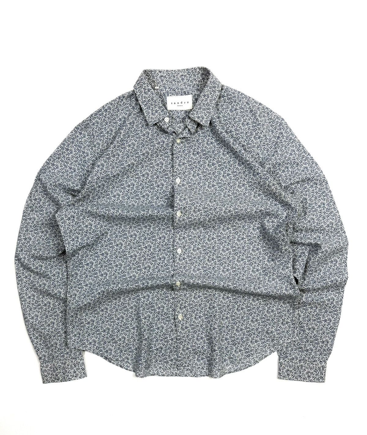 Sandro Rare Sandro Paris Luxury Cotton Button-Up Shirt Floral Print Size US L / EU 52-54 / 3 - 1 Thumbnail
