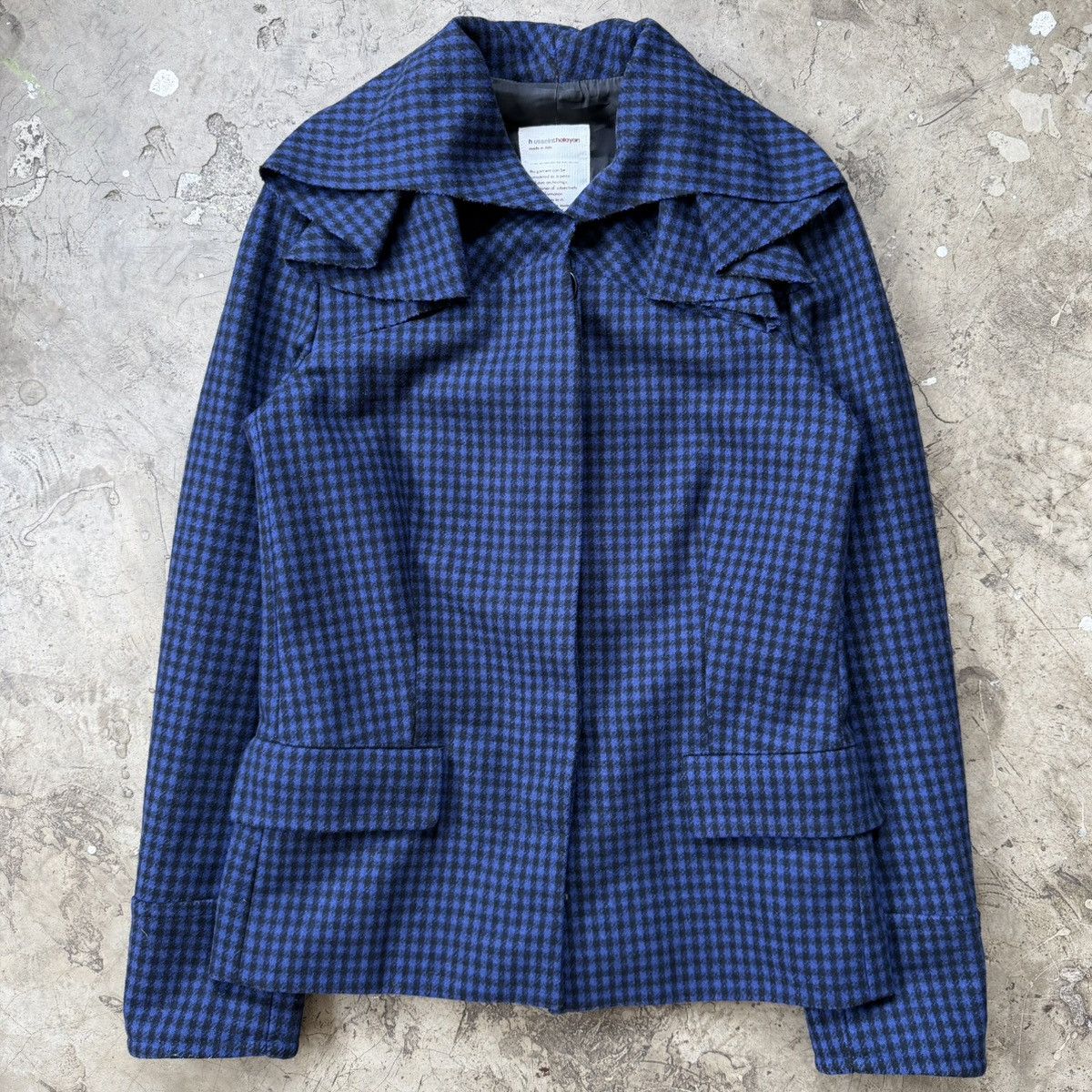Hussein Chalayan Hussein Chalayan - 90’s Archive Houndstooth Wool Jacket Size M / US 6-8 / IT 42-44 - 1 Thumbnail