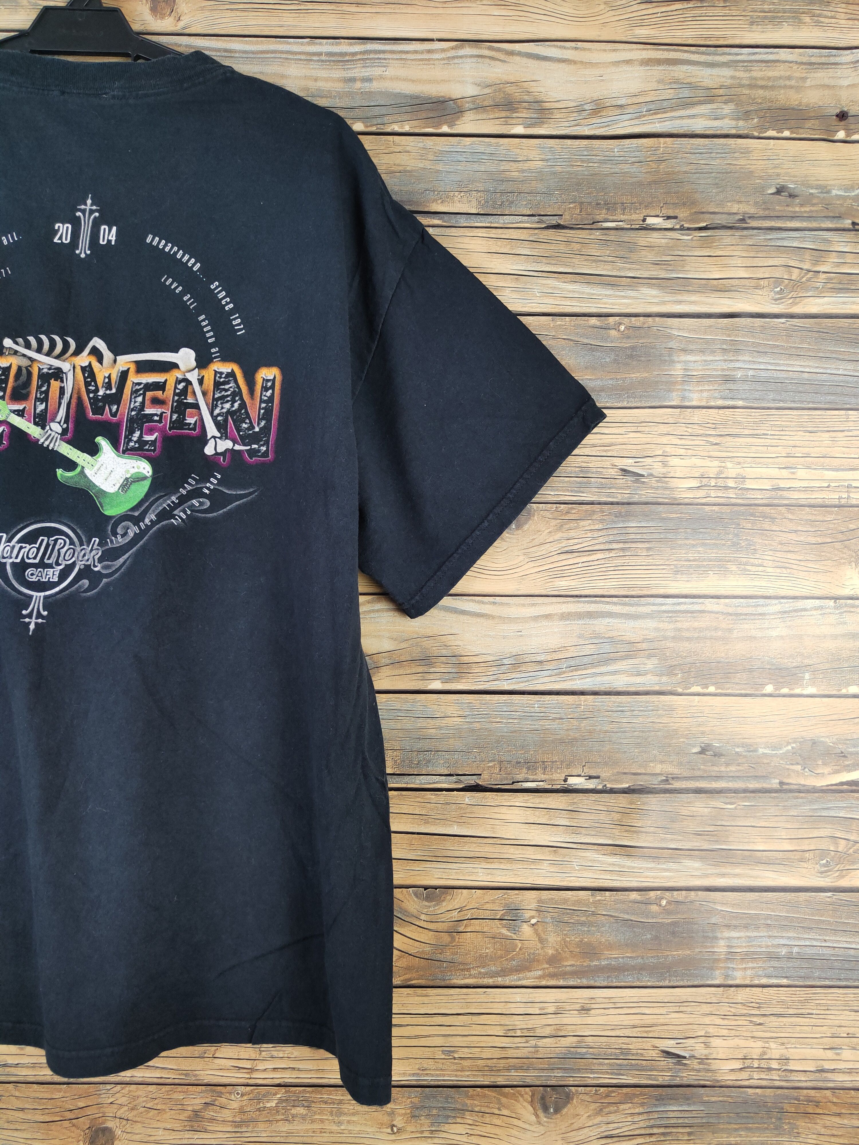 Hard Rock Cafe × Vintage DL Hard Rock Cafe Halloween Black Short Sleeve T-shirt #1024 Size US XL / EU 56 / 4 - 11 Thumbnail
