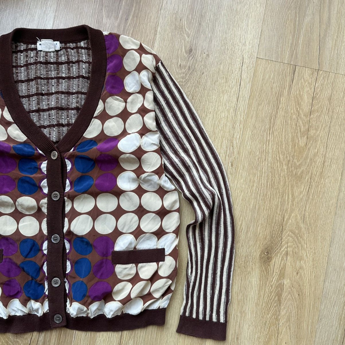 Marni Marni & H&M Silk & Cotton Twee Polka Dot Cardigan Size S / US 4 / IT 40 - 4 Thumbnail
