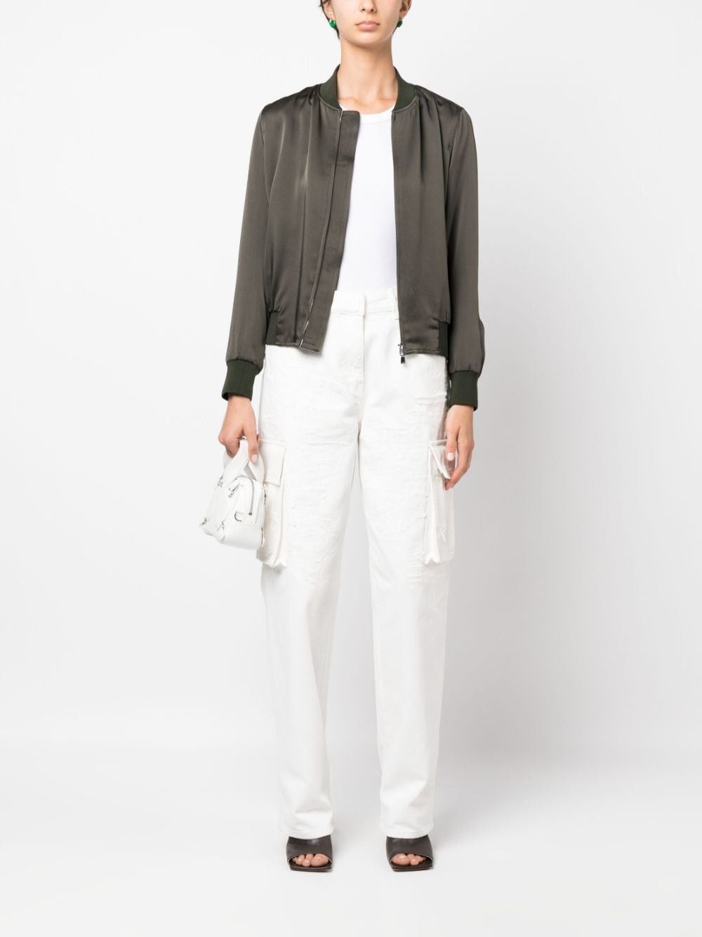 Givenchy o1y0925 Denim Pant in White Size 27" / US 4 / IT 40 - 5 Thumbnail