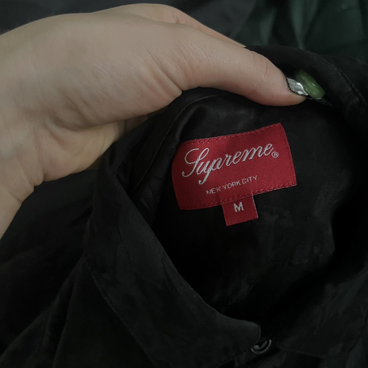 Supreme supreme black camo pattern flannel Size US M / EU 48-50 / 2 - 2 Thumbnail